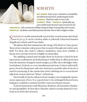 Scolecite Synergy 12 Crystal Tumbled & Polished