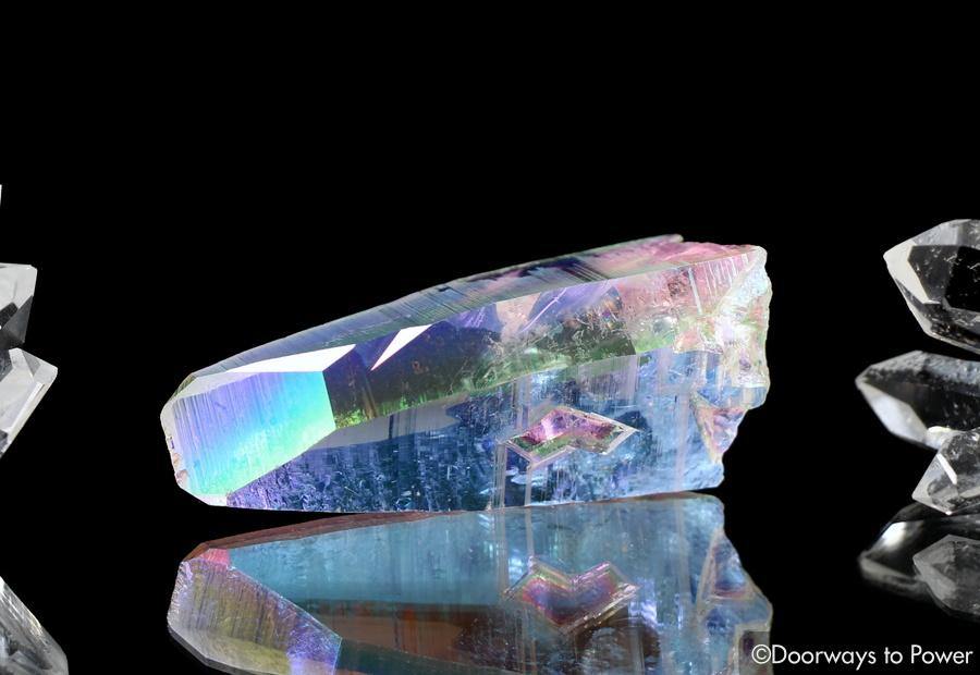 Angel Aura Colombian Lemurian Quartz Record Keeper Crystal 'Cherubim'