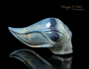 Dumortierite ET Crystal Skull 