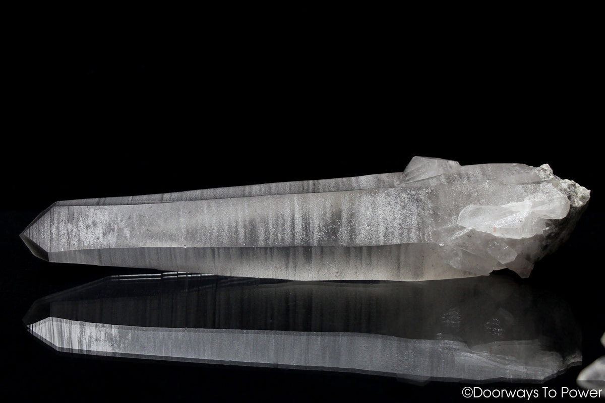 Smoky Black Phantom Lemurian Record Keeper Quartz Wand Inner Child Crystal