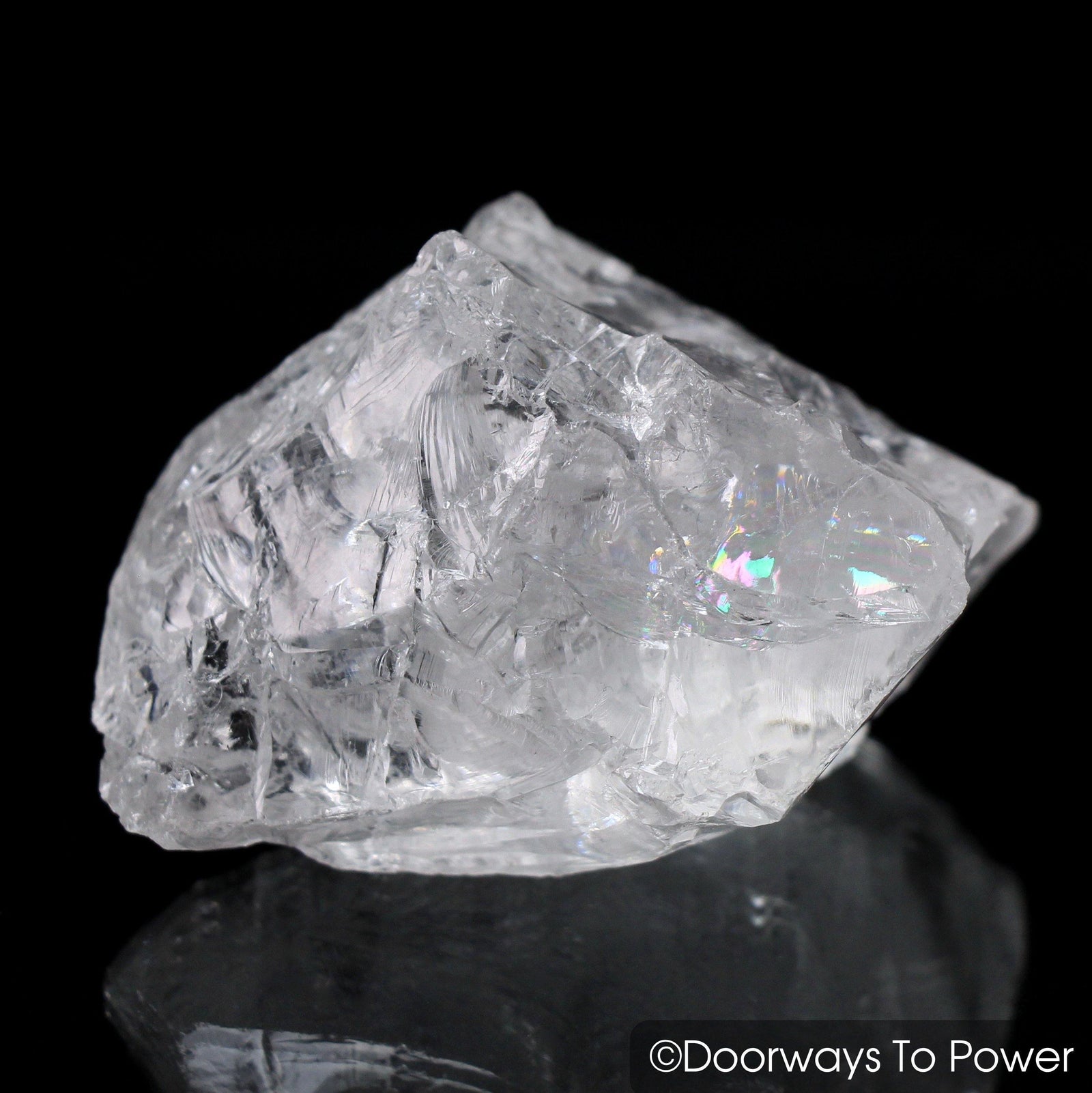 Satyaloka Azeztulite Twin Crystal Synergy 12 Stone w/ Record Keeper + Rainbows