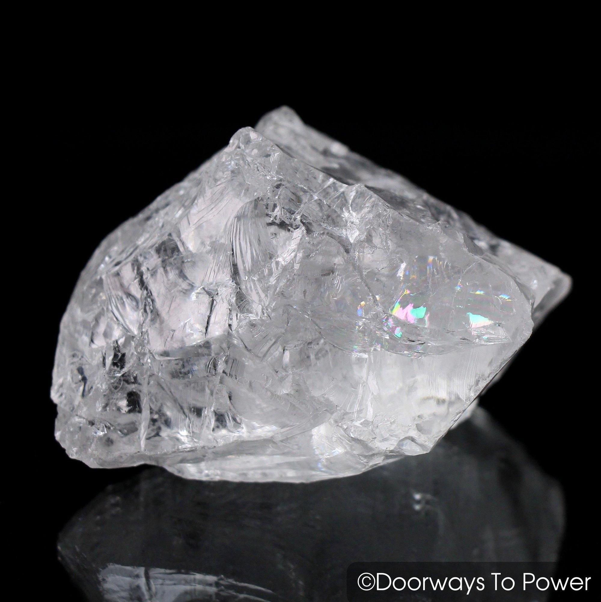 Satyaloka Azeztulite Twin Crystal Synergy 12 Stone w/ Record Keeper + Rainbows