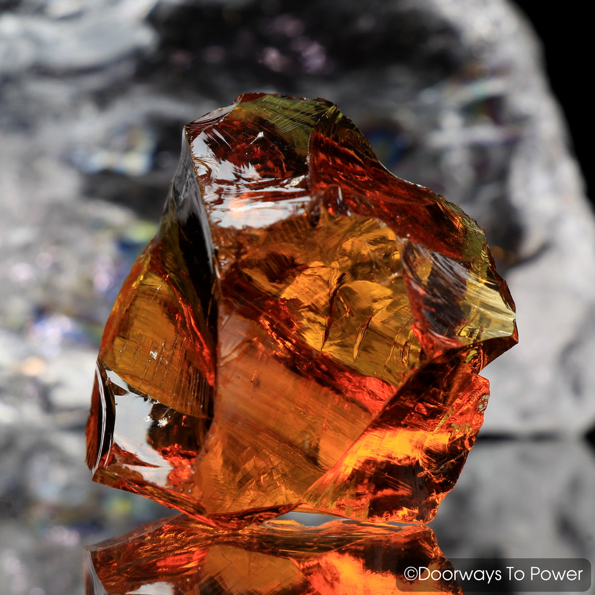 Lemurian Amber Monatomic Andara Crystal