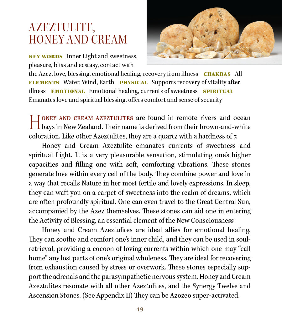 Honey & Cream Azeztulite Meanings Metaphysical Properties