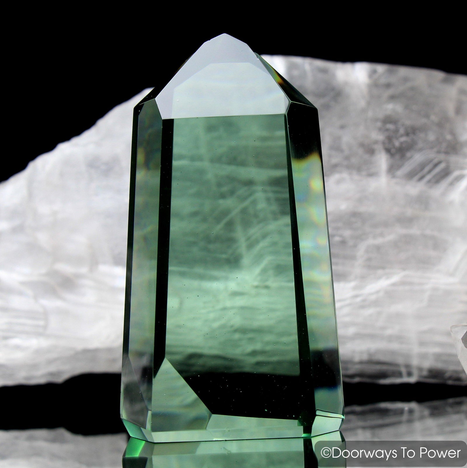John of God Casa Crystal Green Obsidian Blessed & Energized 