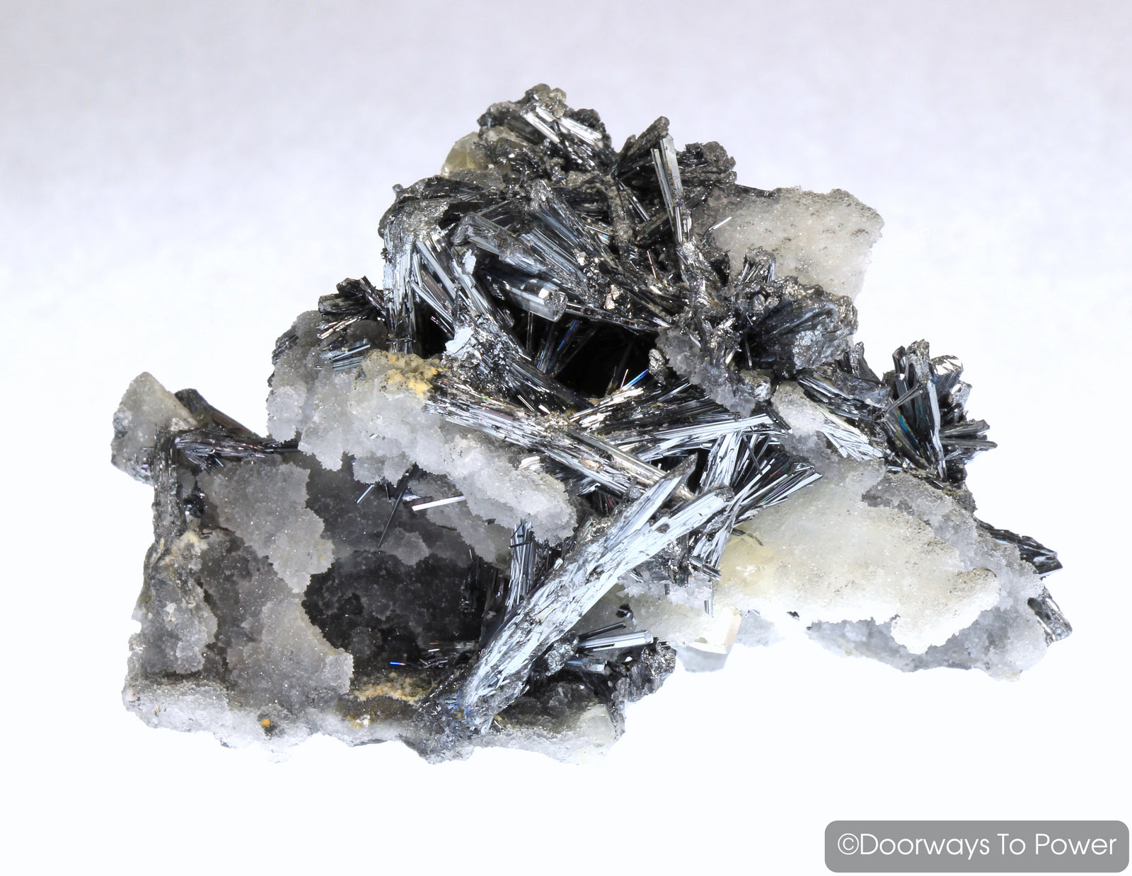 Stibnite & Calcite Specimen 'ODYSSEY'  Collectors Quality