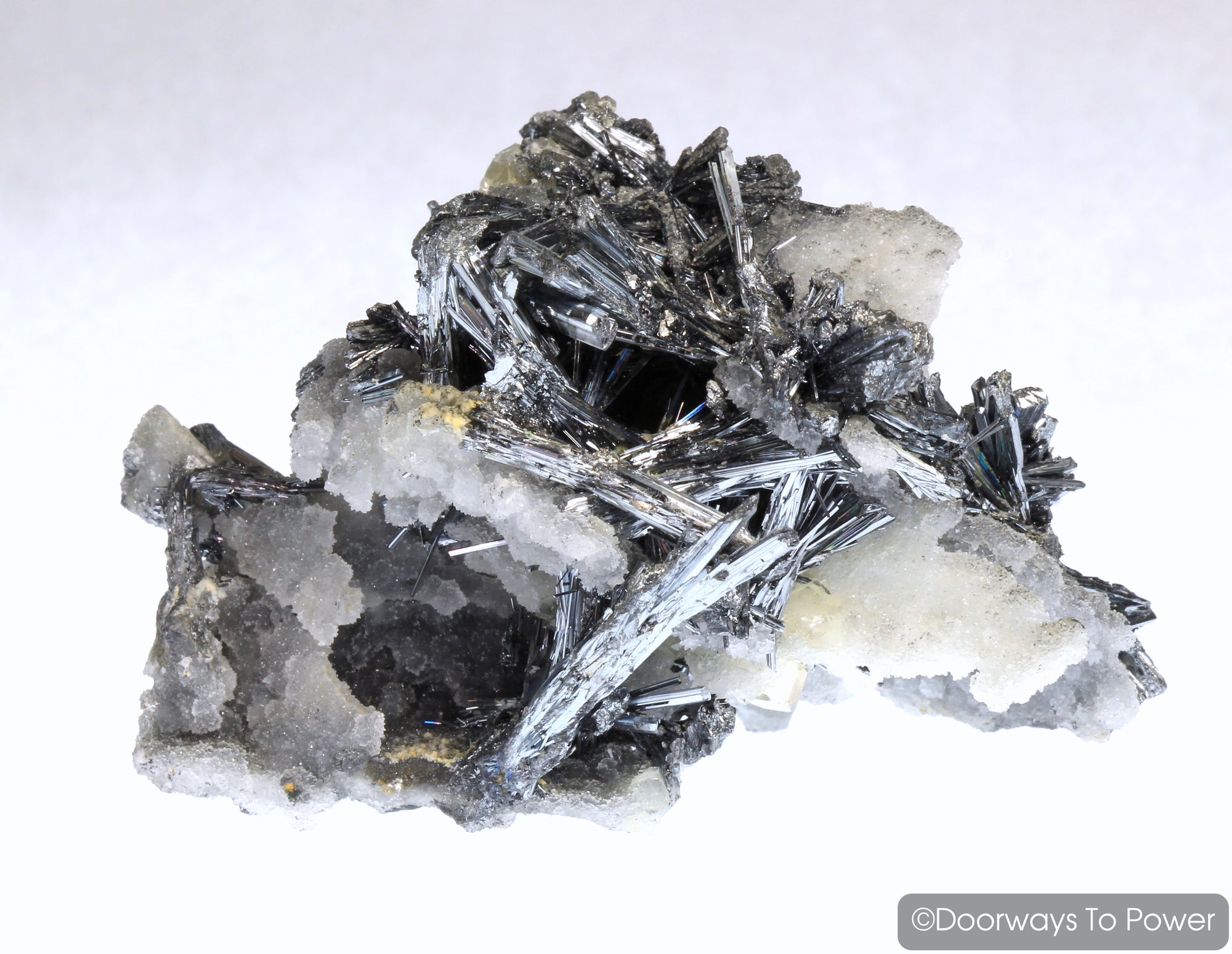 Stibnite & Calcite Specimen 'ODYSSEY'  Collectors Quality