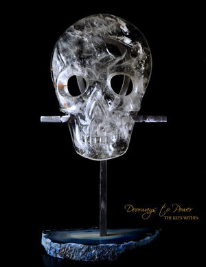 Sirius Quartz Crystal Mask Sculpture 