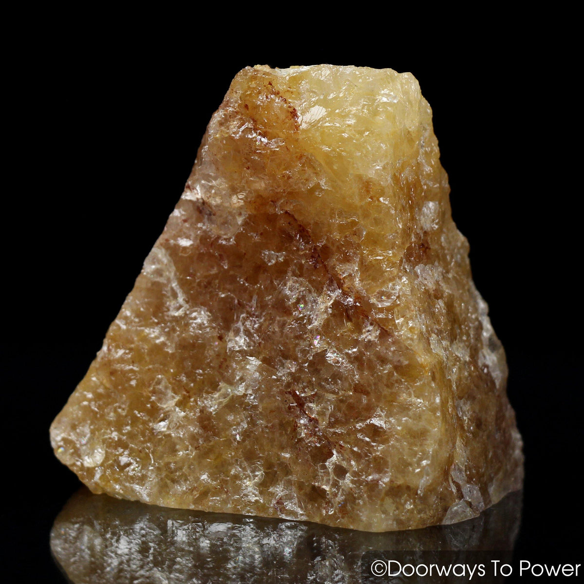 Himalaya Red Gold Azeztulite Crystal Altar Stone Azozeo Activated