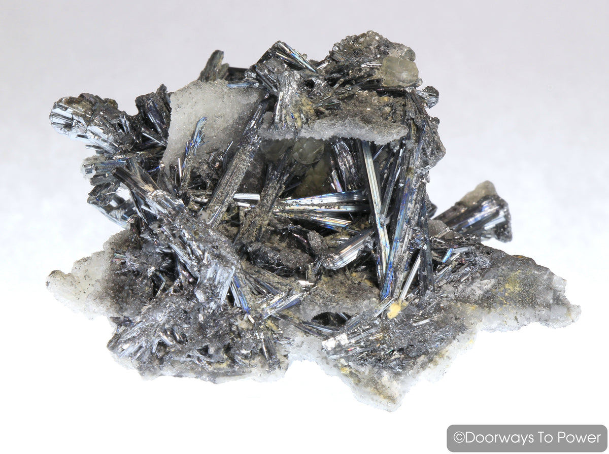Stibnite & Calcite Specimen 'ODYSSEY'  Collectors Quality