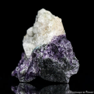 Russian Phenacite Aquamarine Purple Fluorite Crystal Specimen