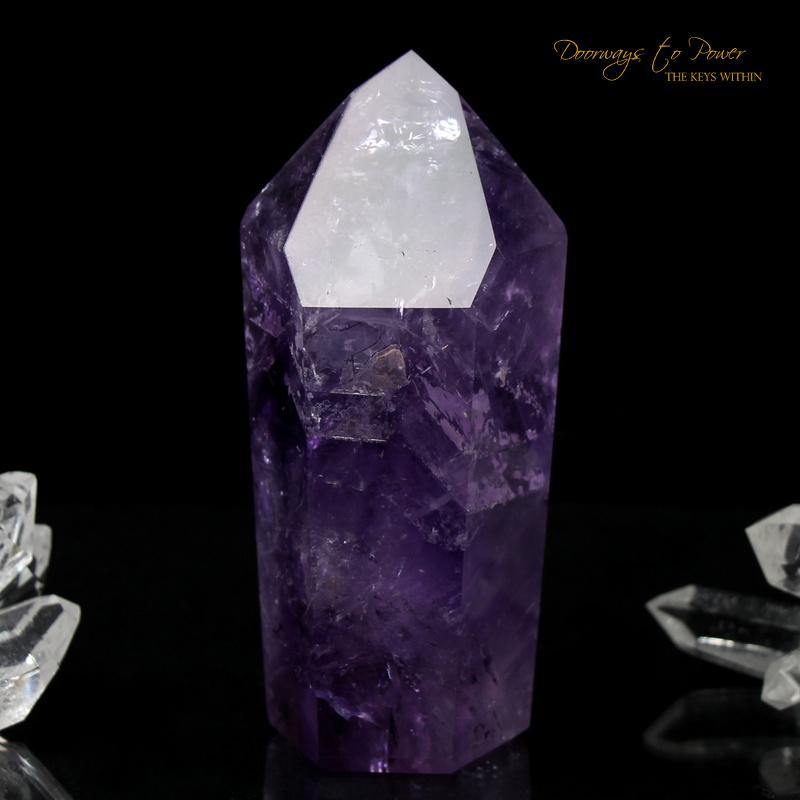 Amethyst Phantom Quartz Crystal Point