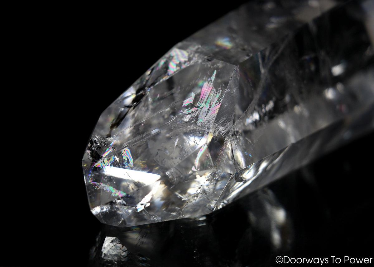 Double Terminated Rainbow Quartz Crystal