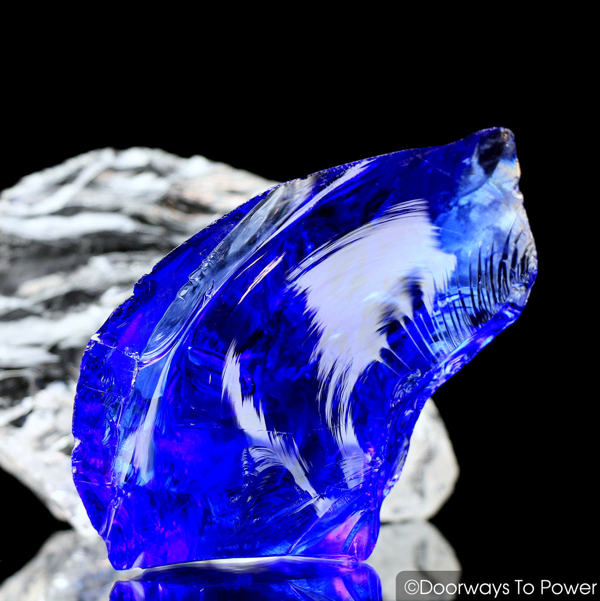 Tanzanite Fire Monatomic Andara Crystal Altar Stone 'Violet Flame'