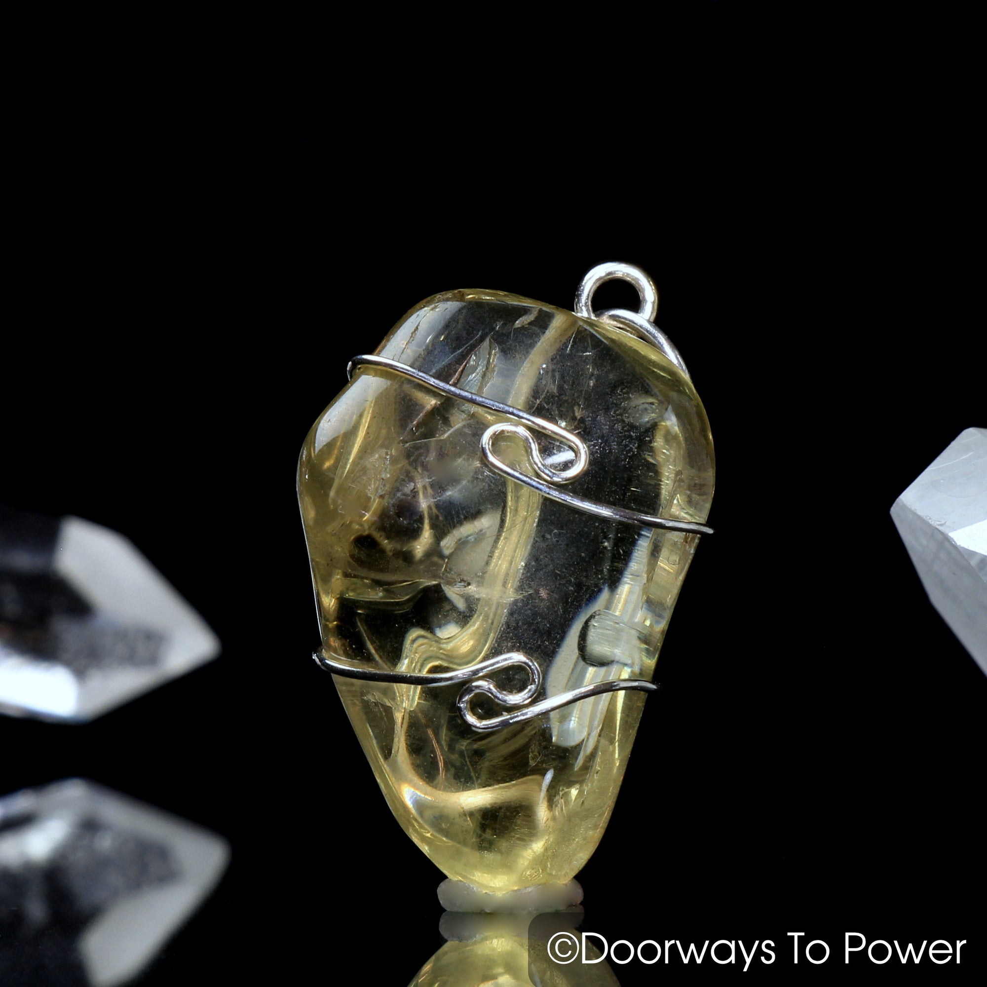 Golden Labradorite Crystal Pendant 