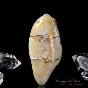 Honey & Cream Azeztulite Pendant 