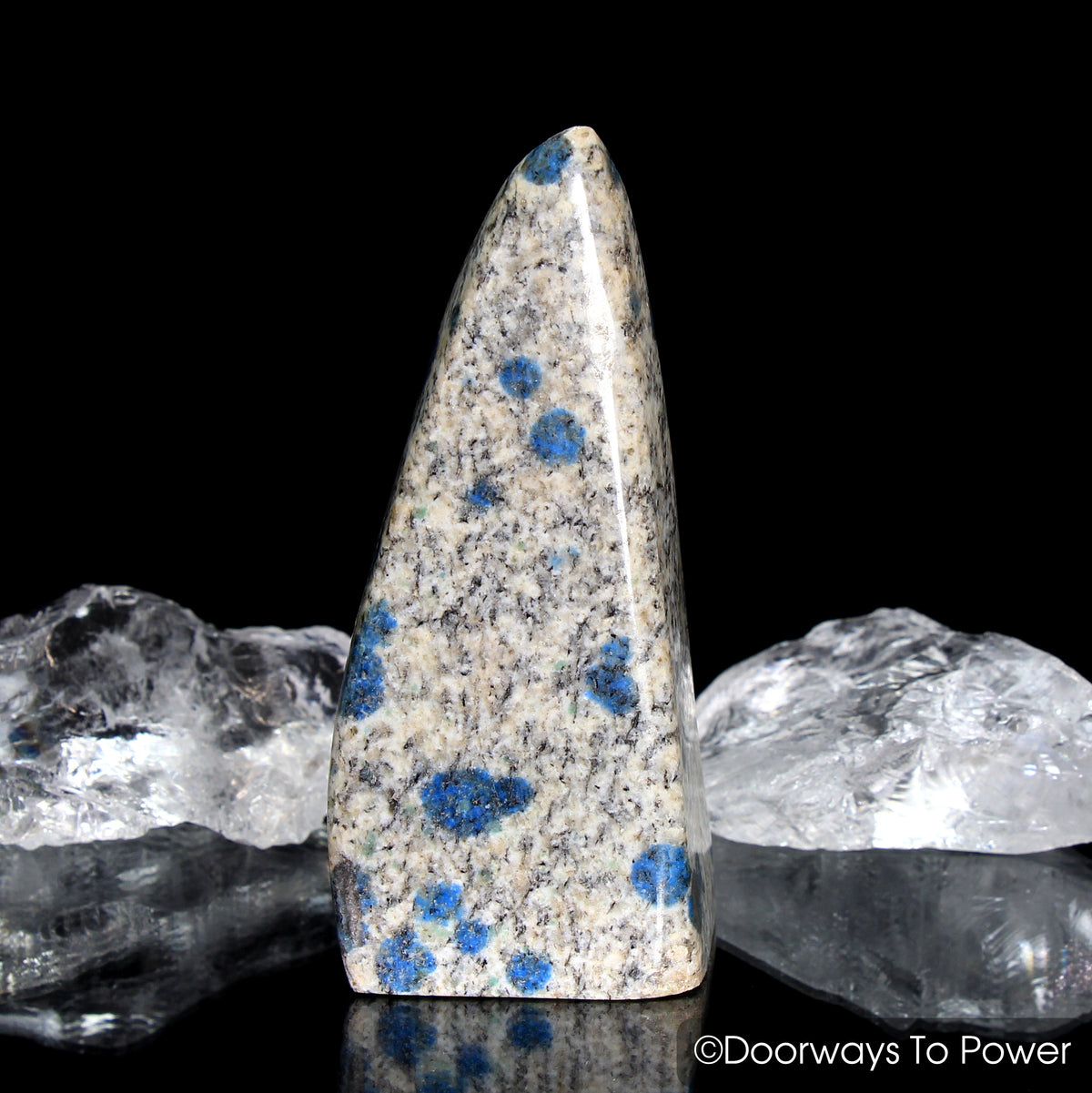 K2-Stone Himalayan Crystal Altar Stone w/ Azurite