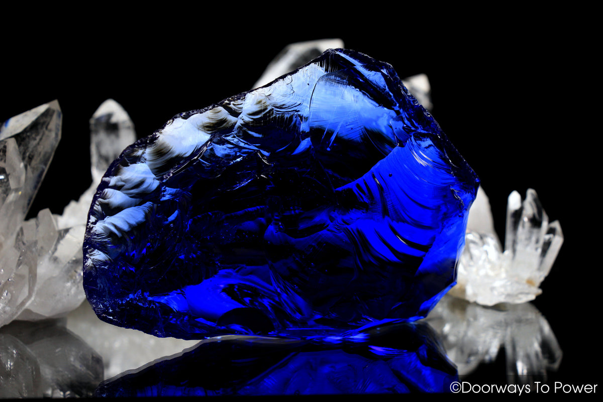 Elestial Starlight Sapphire & Tanzanite Fire Monatomic Andara Crystal 