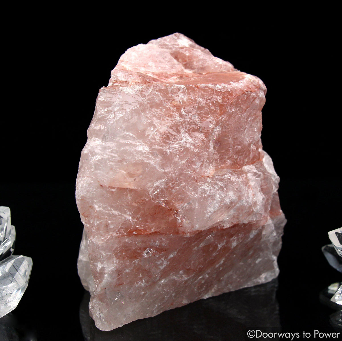 Pink Fire Azeztulite Quartz Crystal 