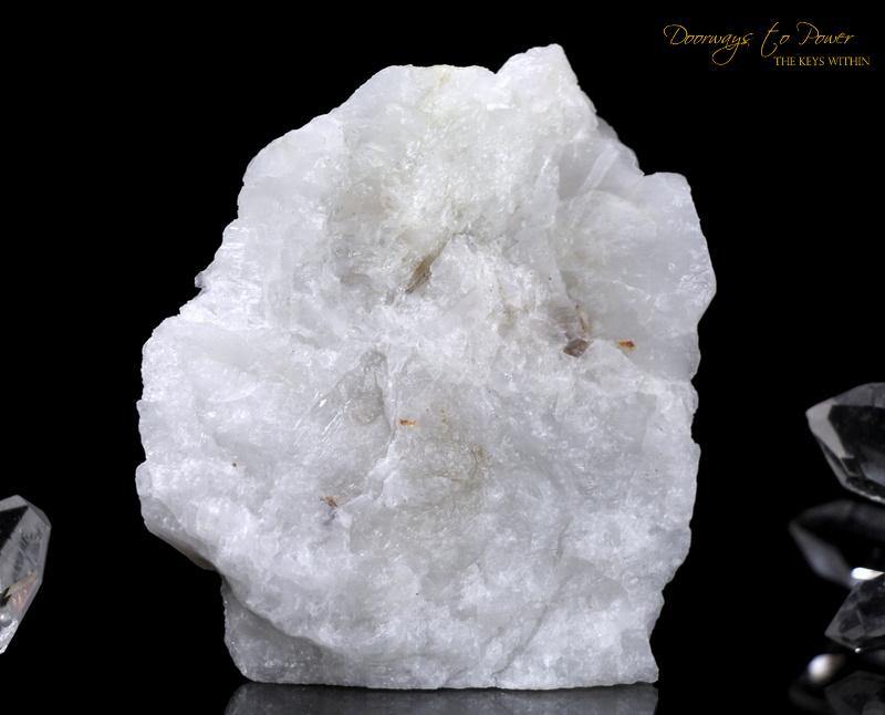 White Azeztulite Crystal Altar Stone
