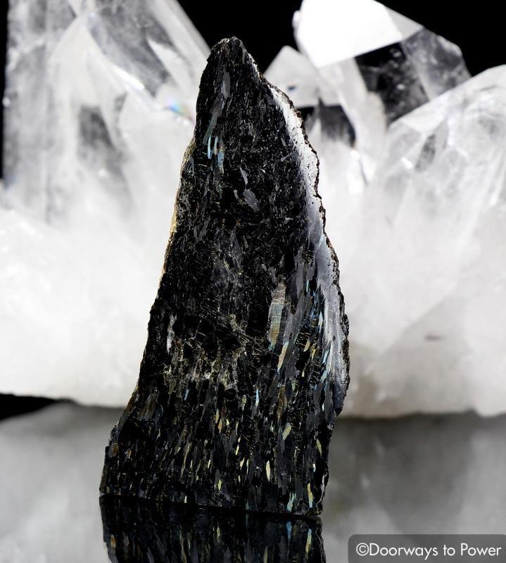 Nuummite Crystal Altar Stone 