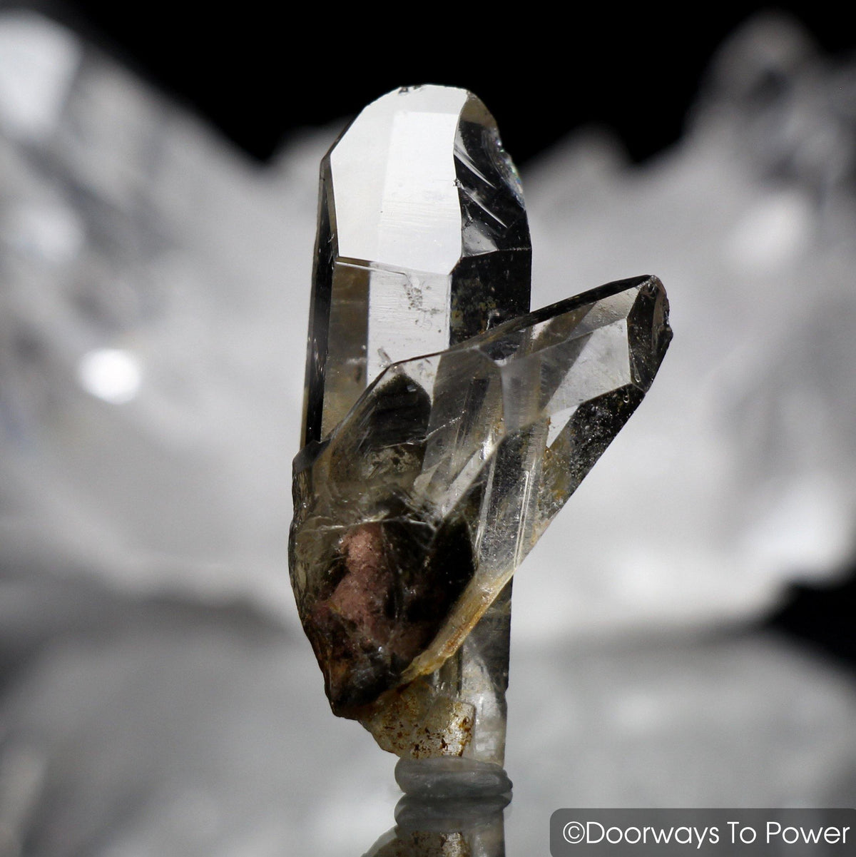 Brookite in Quartz Tantric Twin Crystal Synergy 12 Stone