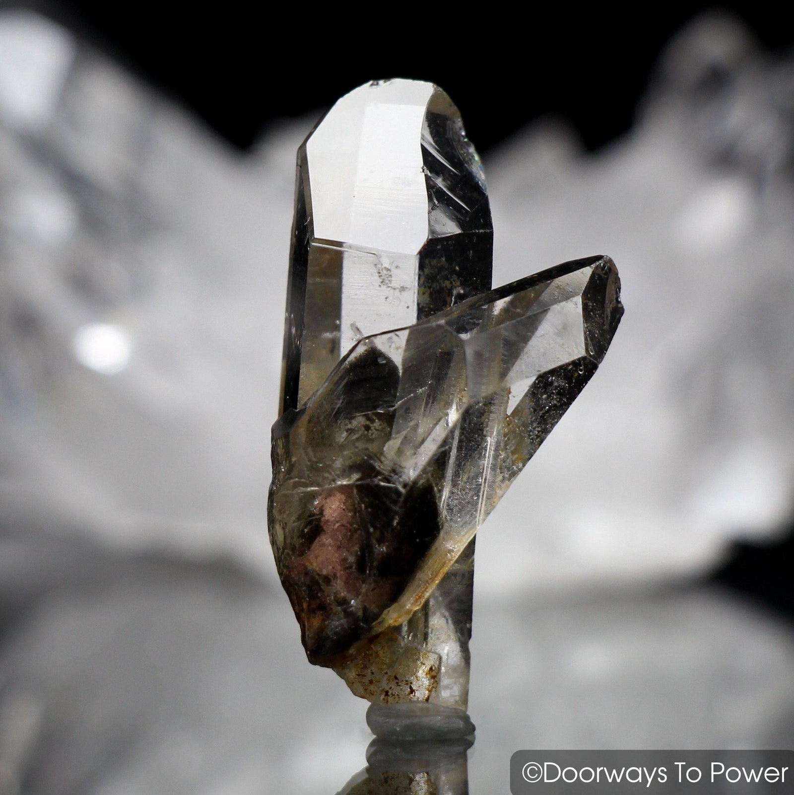 Brookite in Quartz Tantric Twin Crystal Synergy 12 Stone