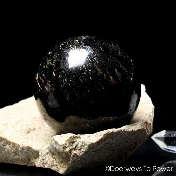 Nuummite Crystal Sphere Greenland