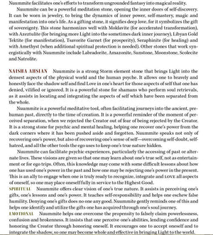 Nuummite Metaphysical Properties 