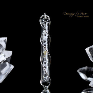 Diamond Vision Crystal Pendant Diamonds & Herkimers