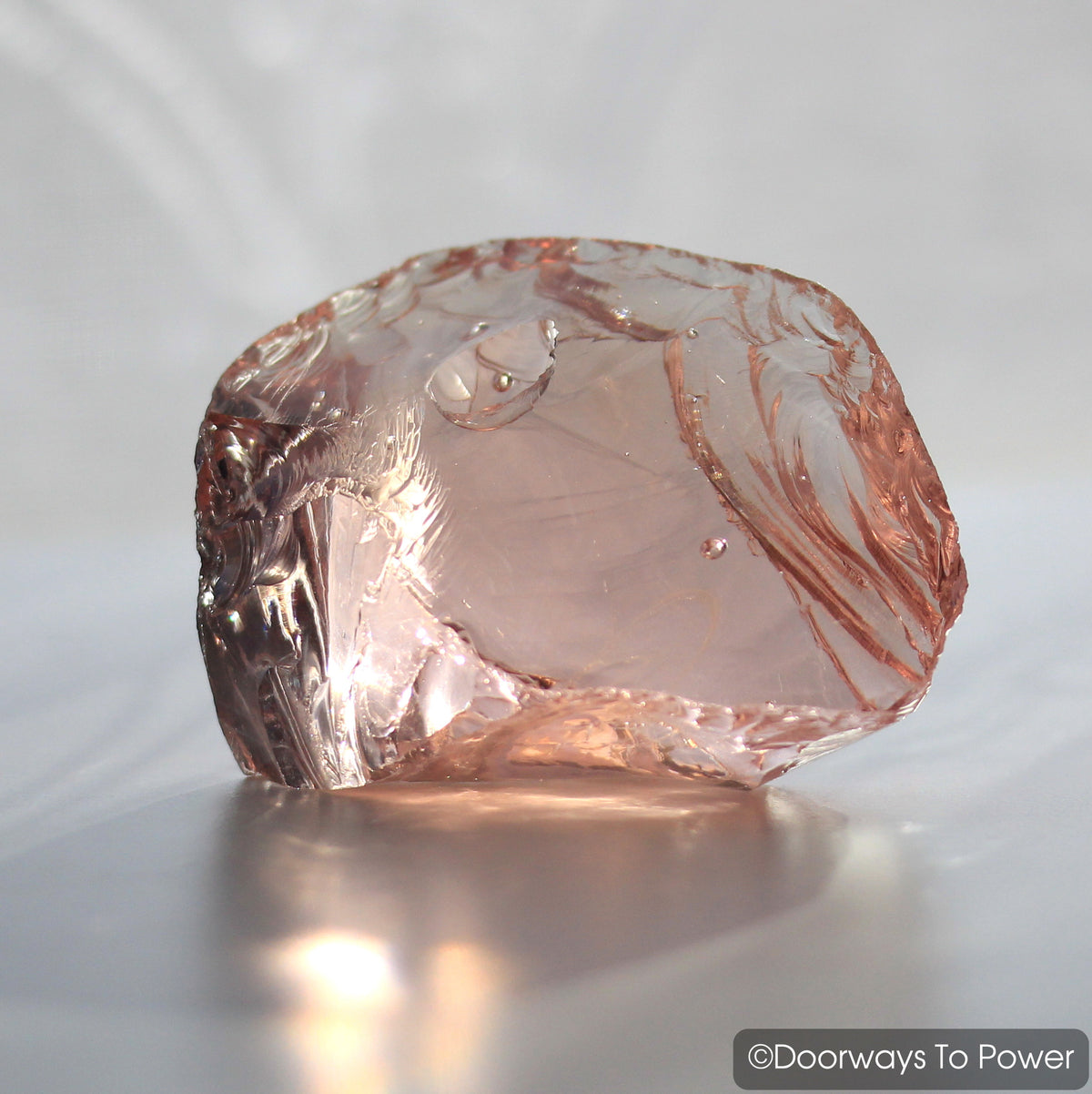 HGW Pink Lady Nellie Monatomic Andara Crystal ' Cosmic Heart'