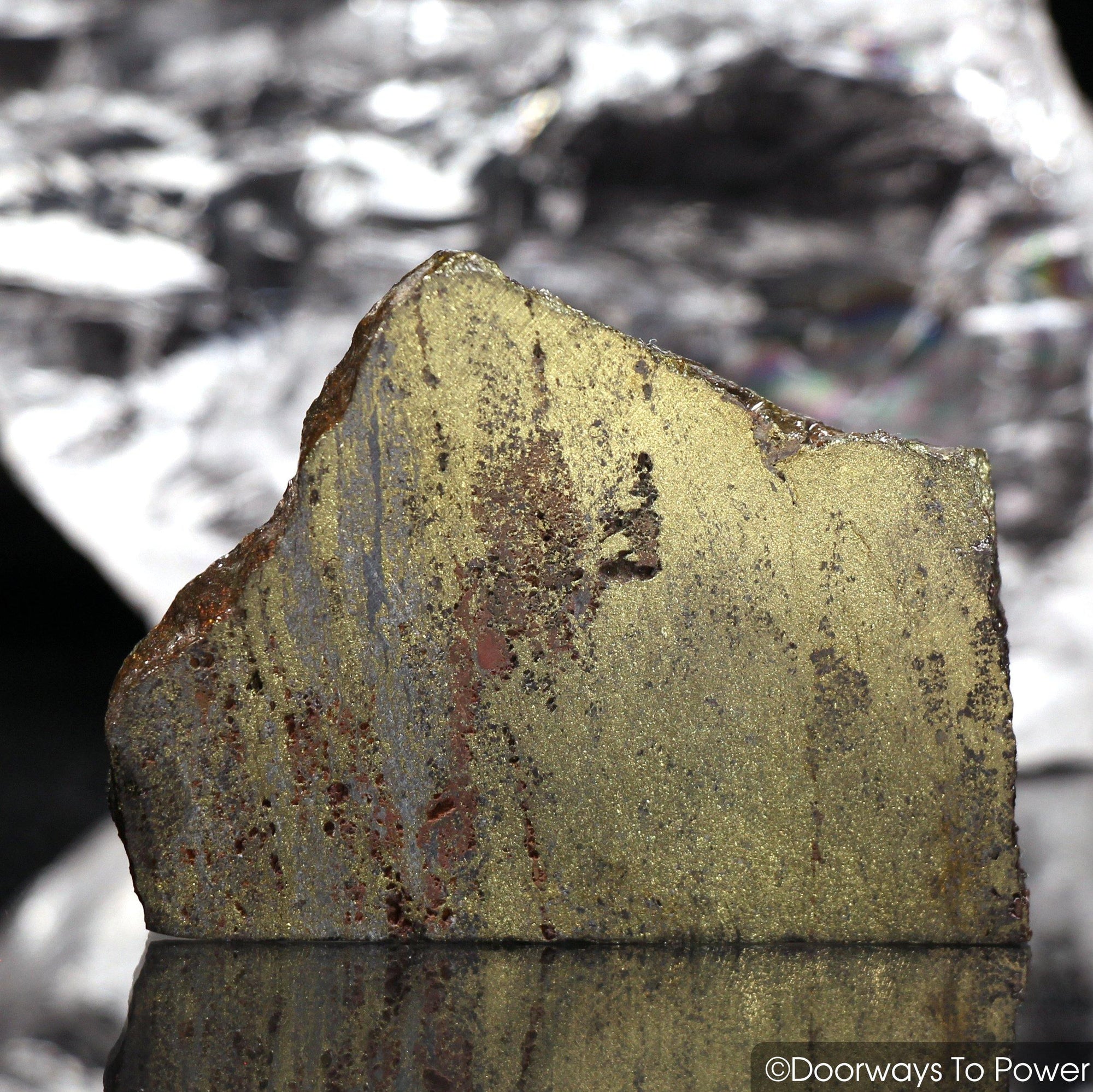 Healers Gold Crystal Polished Slice 