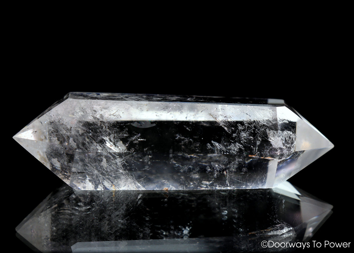 John of God Crystal Double Terminated Generator Quartz Wand Casa Crystal