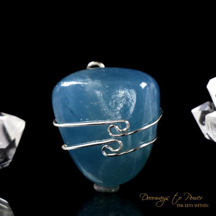 Lemurian Indigo Calcite Pendant