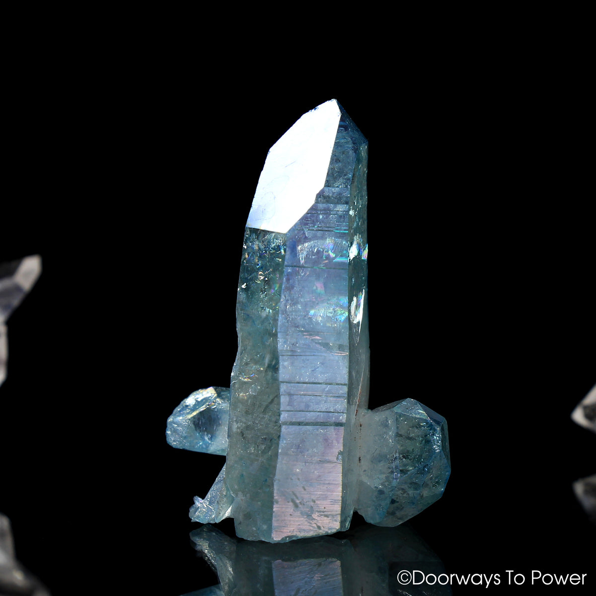 Aqua Aura Quartz Crystal Pleiaidian Starbrary Portal Time Link Crystal