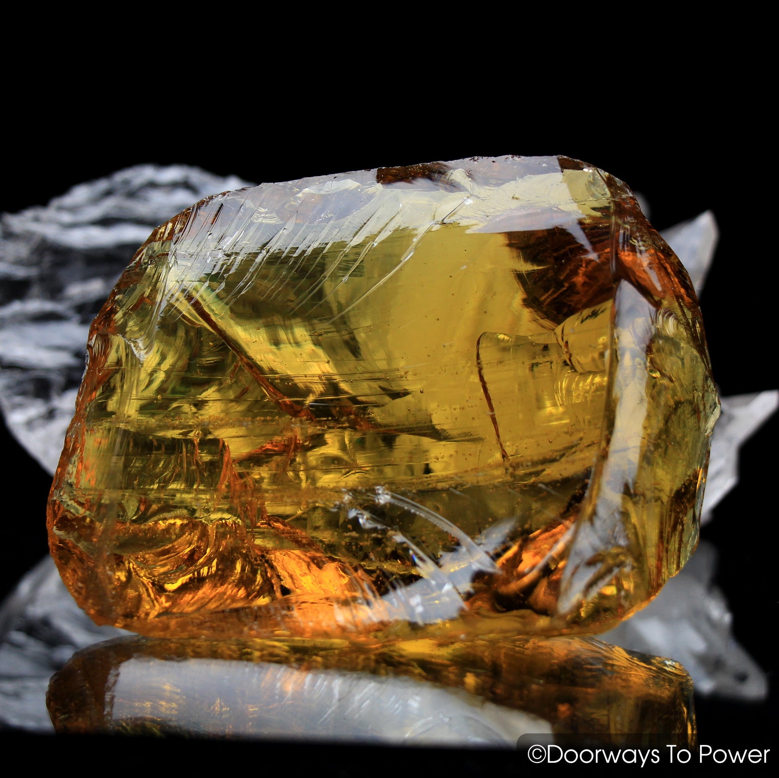 Lemurian Amber Monatomic Andara Crystal Authentic Lady Nellie