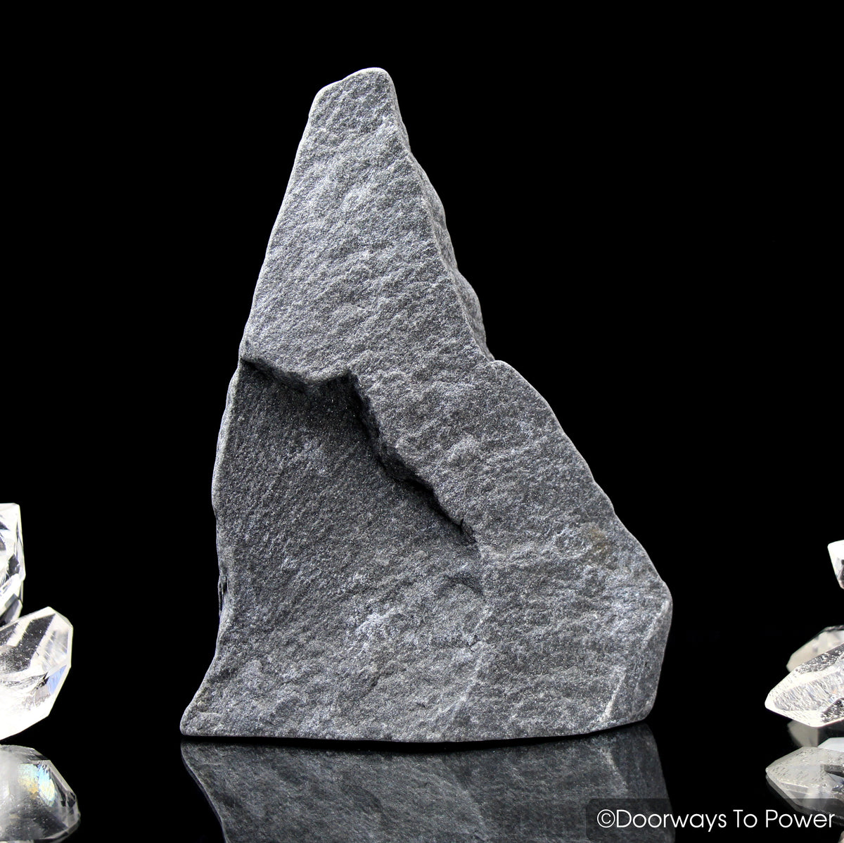 Black Azeztulite Crystal Altar Stone Azozeo Super Activated