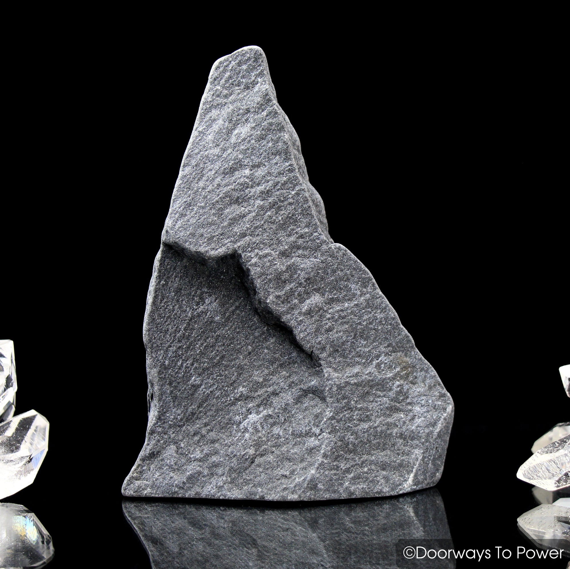 Black Azeztulite Crystal Altar Stone Azozeo Super Activated