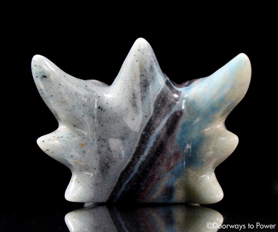 Dumortierite Hand Carved Crystal Dragon 'To Awaken'