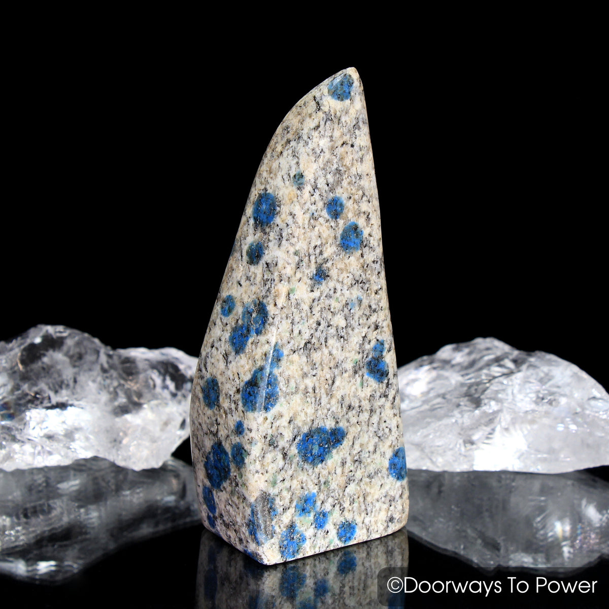 K2-Stone Himalayan Crystal Altar Stone w/ Azurite