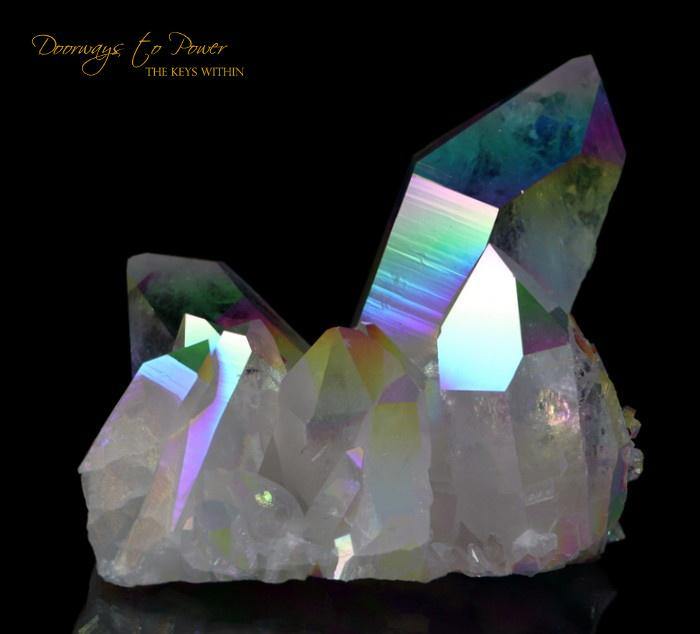 Angel Aura Arkansas Quartz Cluster Record Keeper 'Vortex Activation'