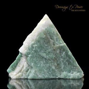 Blue Green Azeztulite Quartz Crystal Altar Stone