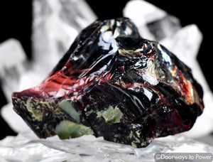 Rare Gem Bi Color Iridium Black Dragons Blood Andara Crystal