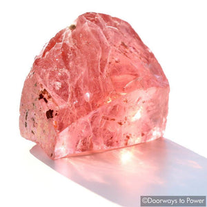 Pink Heart of God Within Andara Crystal