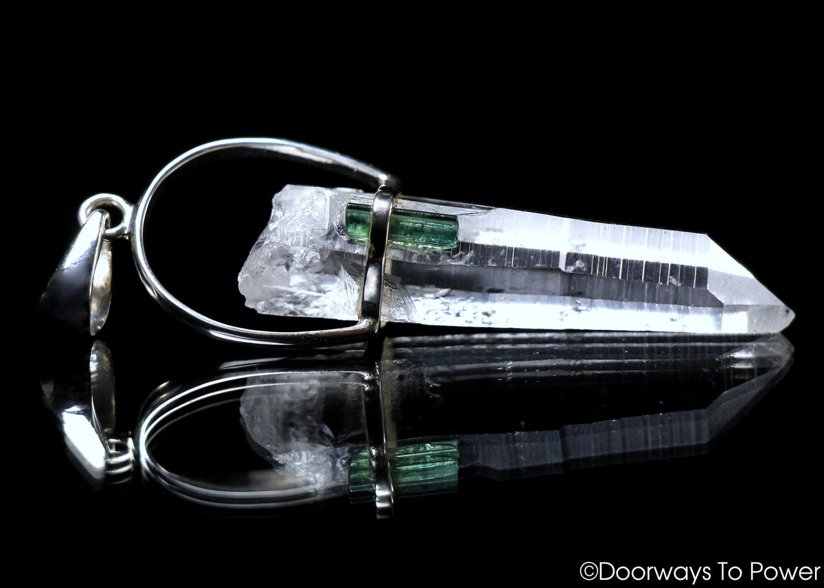 Colombian Lemurian Seed Pleiadian Starbrary Crystal Pendant