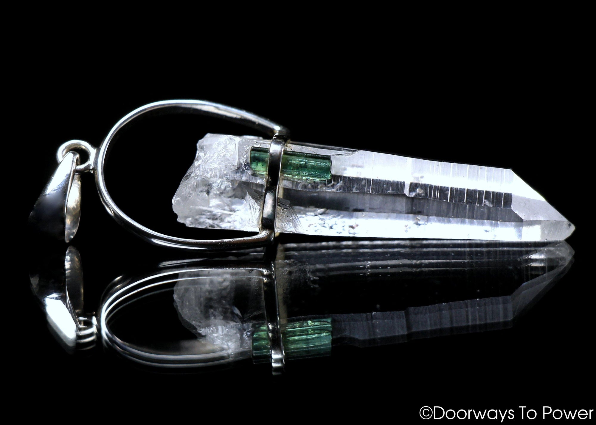 Colombian Lemurian Seed Pleiadian Starbrary Crystal Pendant