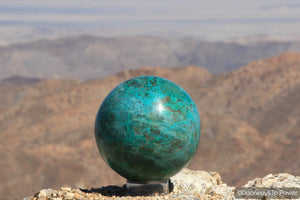 Chrysocolla Crystal Gemstone Sphere Ball