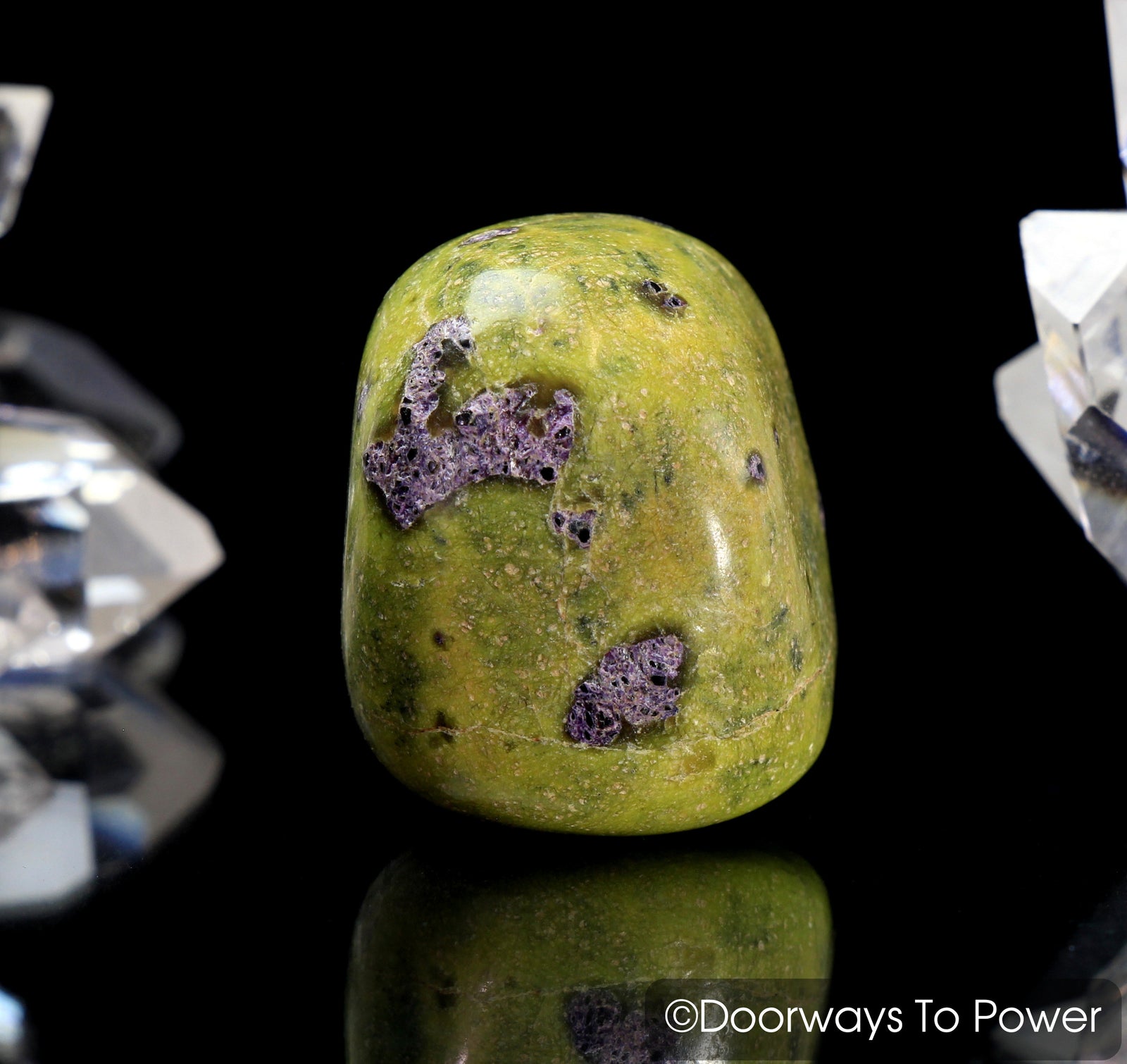 Atlantisite Tumbled & Polished Stone (Serpentine & Stichtite)