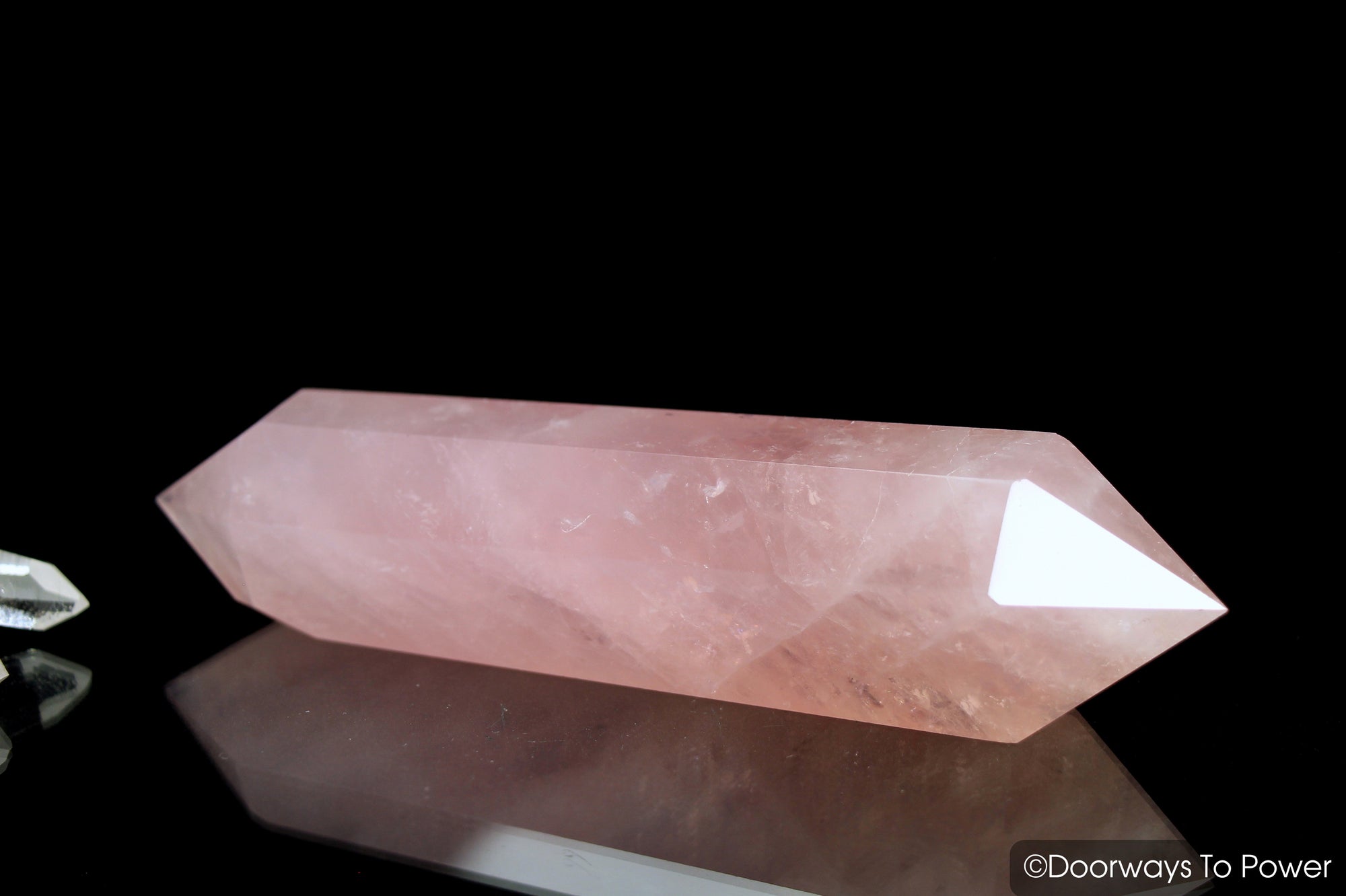 John of God Crystal Double Terminated Rose Quartz w/ Manifest Spirit
