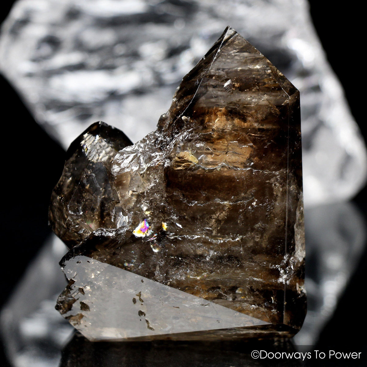 Smoky Elestial Quartz Crystal 